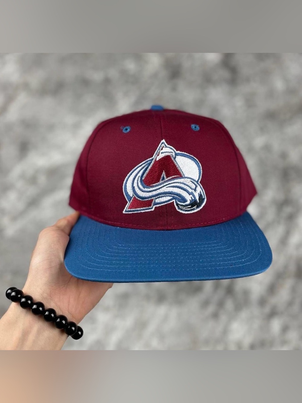 Rare Vintage 90s Colorado Avalanche Snapback Hat 🏒🧊
